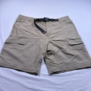 The North Face Mens Cargo Shorts Khaki Belted Outdoor Utility Size XXL